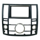 Moldura Comando Ar Condicionado Infiniti Fx45 2006 2007 2008 Preto Com Detalhes Prata