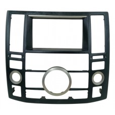Moldura Comando Ar Condicionado Infiniti Fx45 2006 2007 2008 Preto Com Detalhes Prata