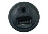 Entrada Auxiliar Usb Peugeot 208 2015 2016 2017 2018 Preto