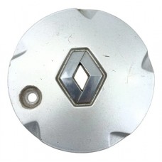 Calota Central Roda Renault Logan 1.0 16v 2012 2013 Prata